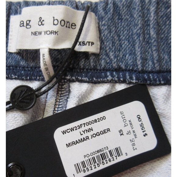 NWT rag & bone Miramar Jogger in Lynn Photo Print Faux Jean Sweatpants XS - Picture 5 of 9